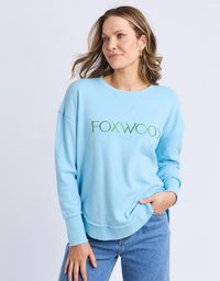 Simplified Metalic Crew- Light Blue/Lime