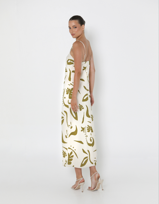 Leona Maxi Dress-Tribeca Print