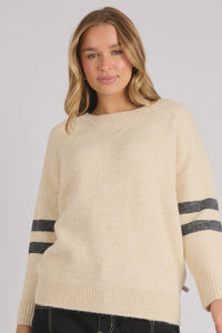 Drop Shoulder Jumper - Bone