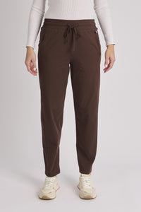 Panel Detail Pant-Coffee Bean