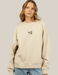 Silent Luxe Crew-Chalk