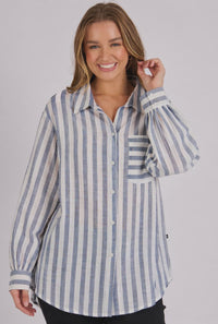 Oversized Shirt-BlackStripe
