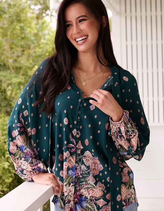 Imogen Blouse-Estella Print