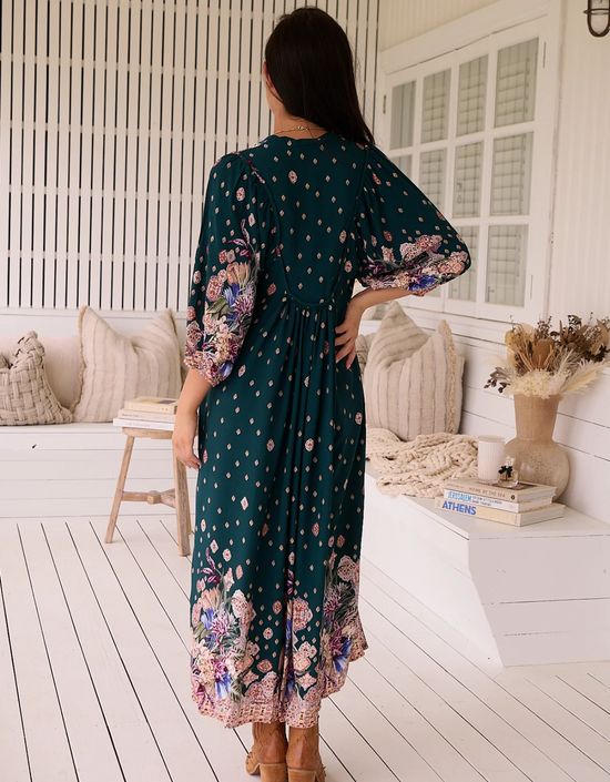 Boheme Midi Dress-Estella Print