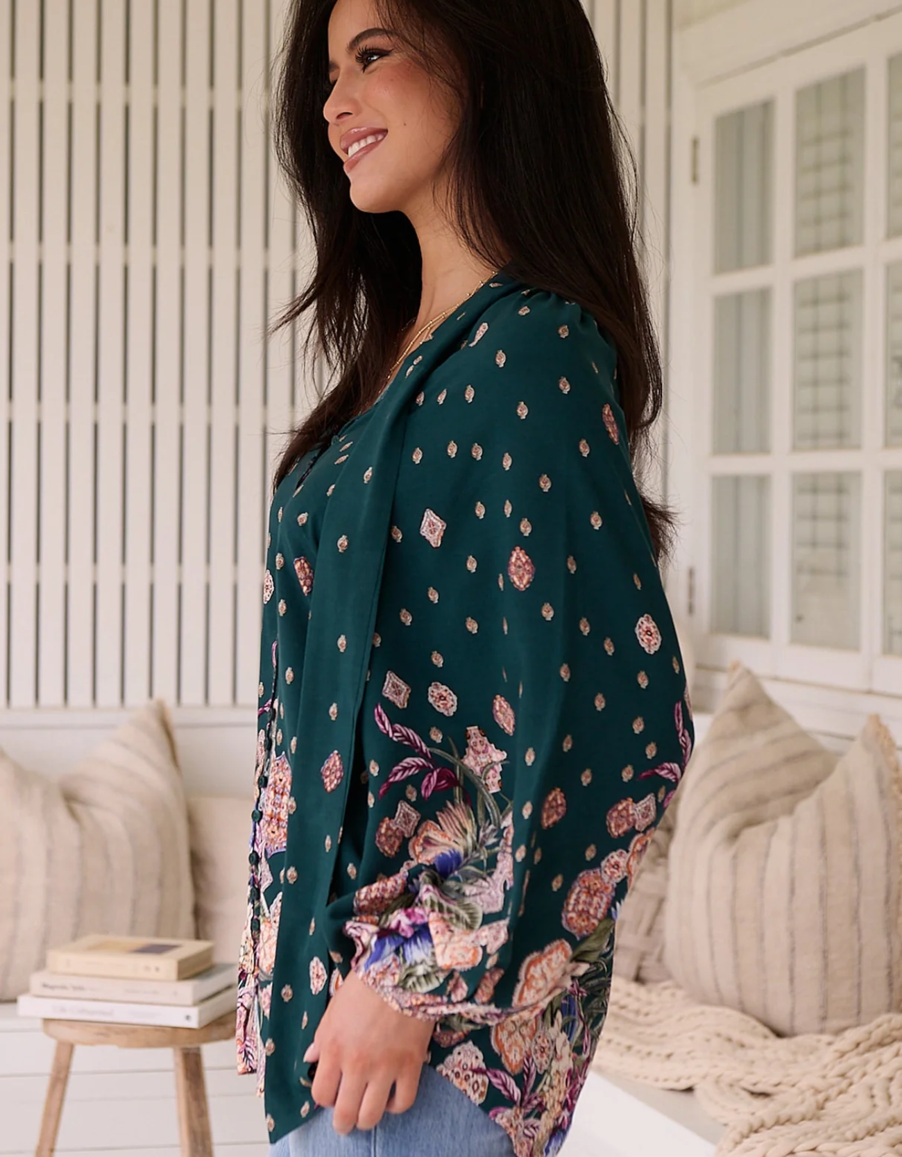 Imogen Blouse-Estella Print
