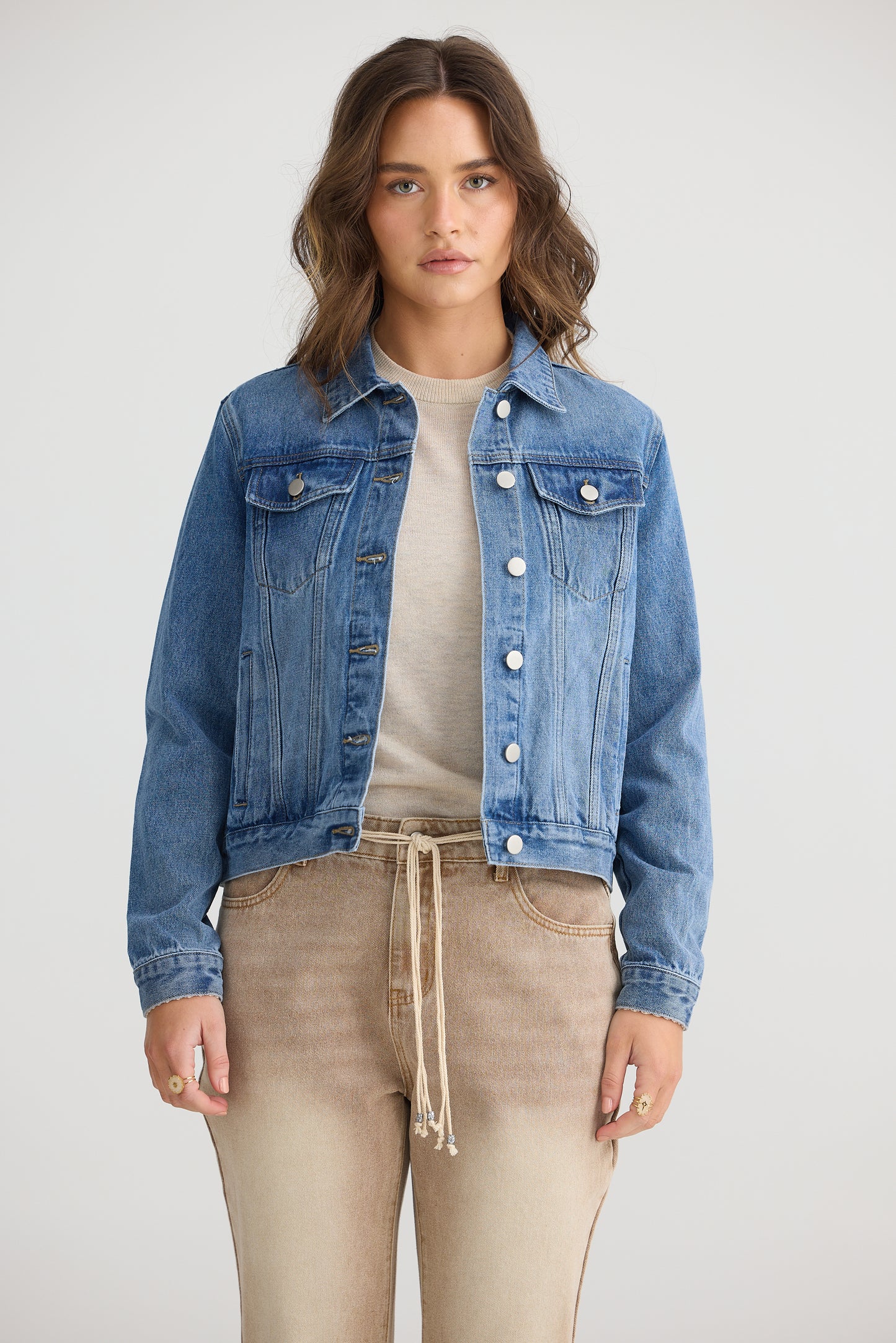 Austin Jacket-Mid Blue Wash