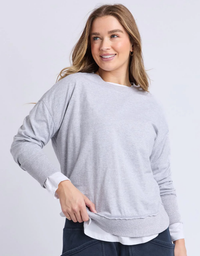Farrah Long Sleeve-Grey Marle
