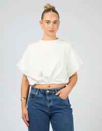 All About Eve AAE Icon Bubble Tee-Vintage White