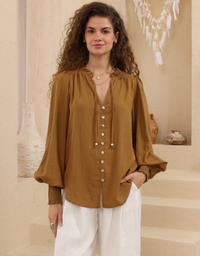 Josie Blouse-Cinnamon