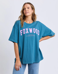 Interval Tee-Ocean With Neon Pink