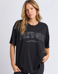 Metallic Interval Tee-Black With Silver
