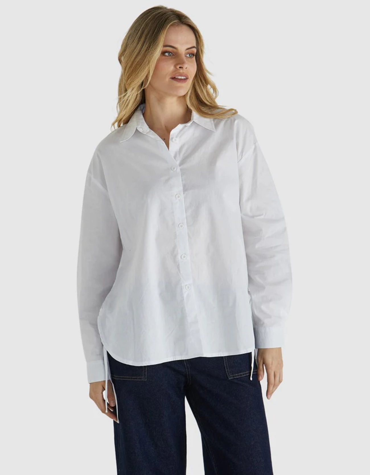 Belle Shirt-White
