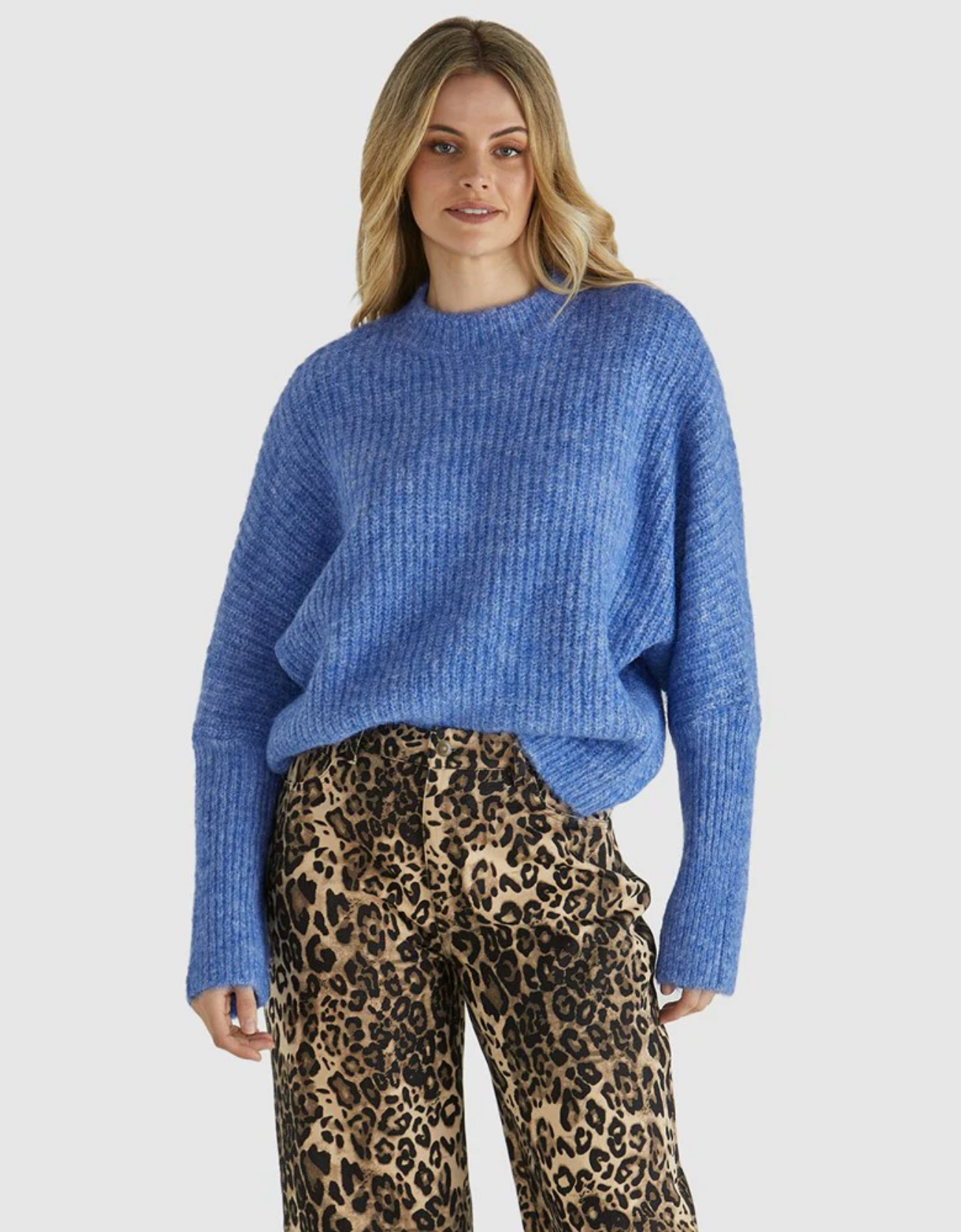 Romee Knit-Blue Marle