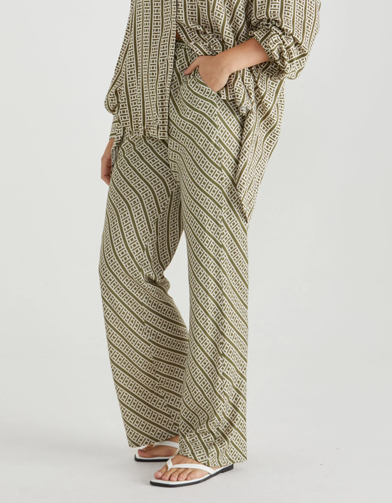 Sullivan Bias Pant-Geo