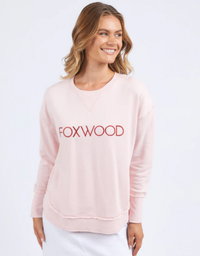 Simplified Metallic Crew-Pale Pink