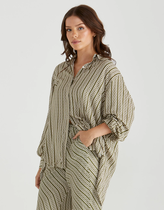 Sullivan Shirt-Geo Print