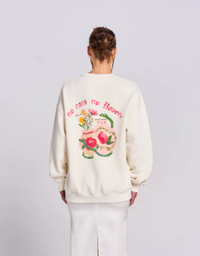 Enchanted Wildflower Crew-Ivory