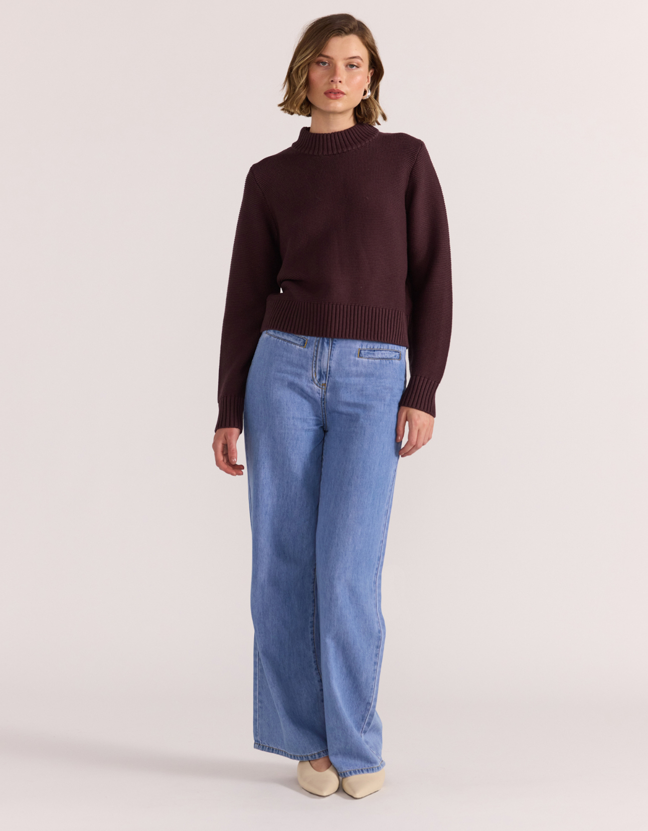 Peyton Jumper-Mahogany
