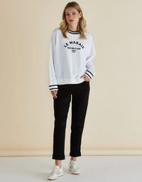 Marais Sweat - White front view
