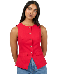 Mavis Vest- Red