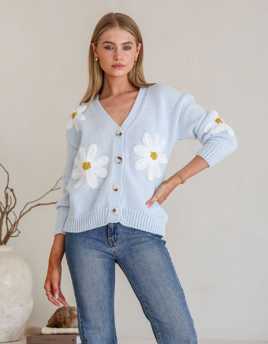 Luella Bloom Cardi-Blue