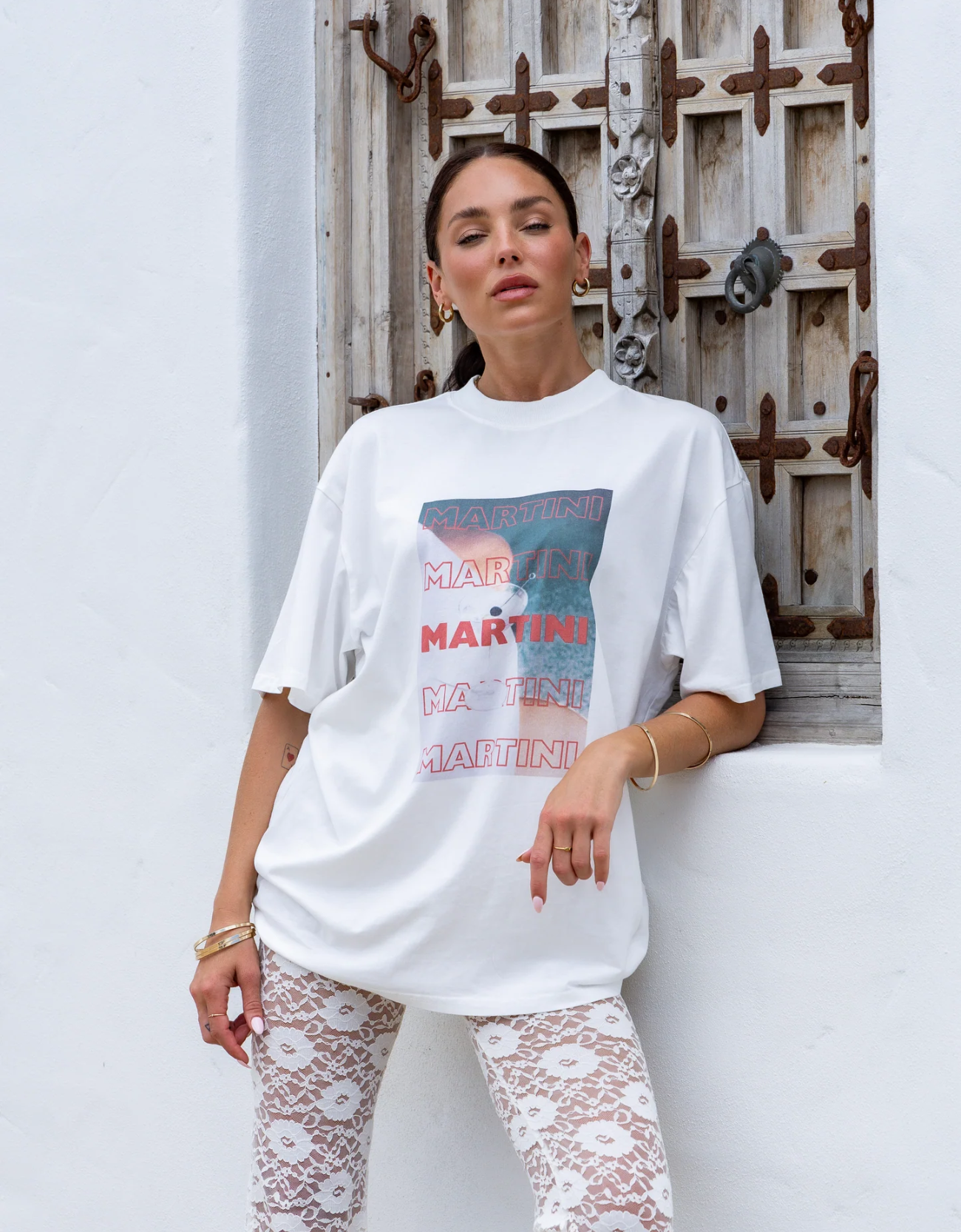 Martini Tee- White