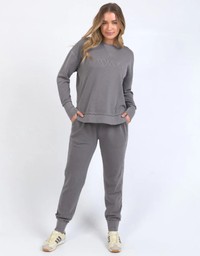 Simplified Track Pant-Iron