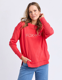 Simplified Metallic Crew-Red