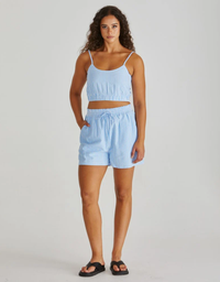 Alani Short-Blue White Stripe