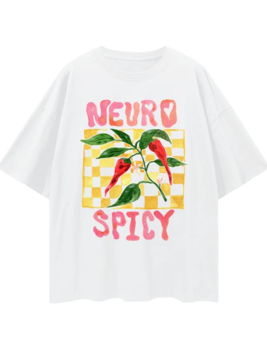 Neuro Spicy Tee- Lucent White