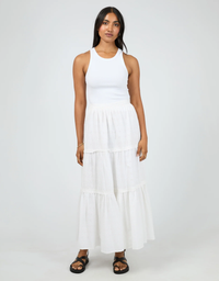 Winslet Maxi Skirt-White