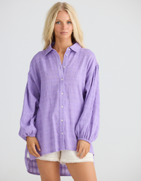 Leilani Shirt-Lilac Breeze