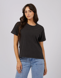 AAE Washed Tee-Washed Black