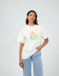 Pina Colada Relaxed Tee-White