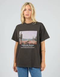 Liberty Road Relaxed Tee-Washed Black