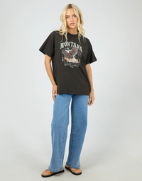 Montana Relaxed Tee-Washed Black
