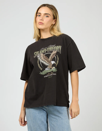 Airborne Tee- Washed Black