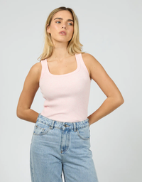 Mia Tank-Blush Marle