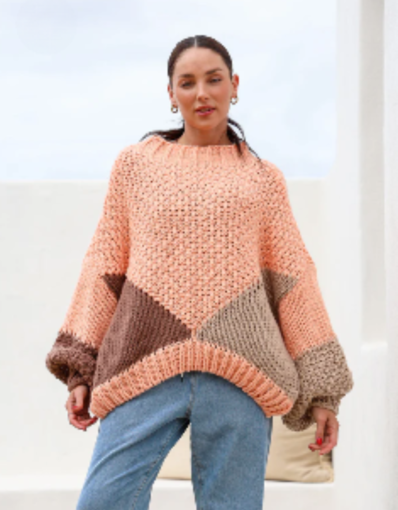 Getaway Knit - Peach Biscoff