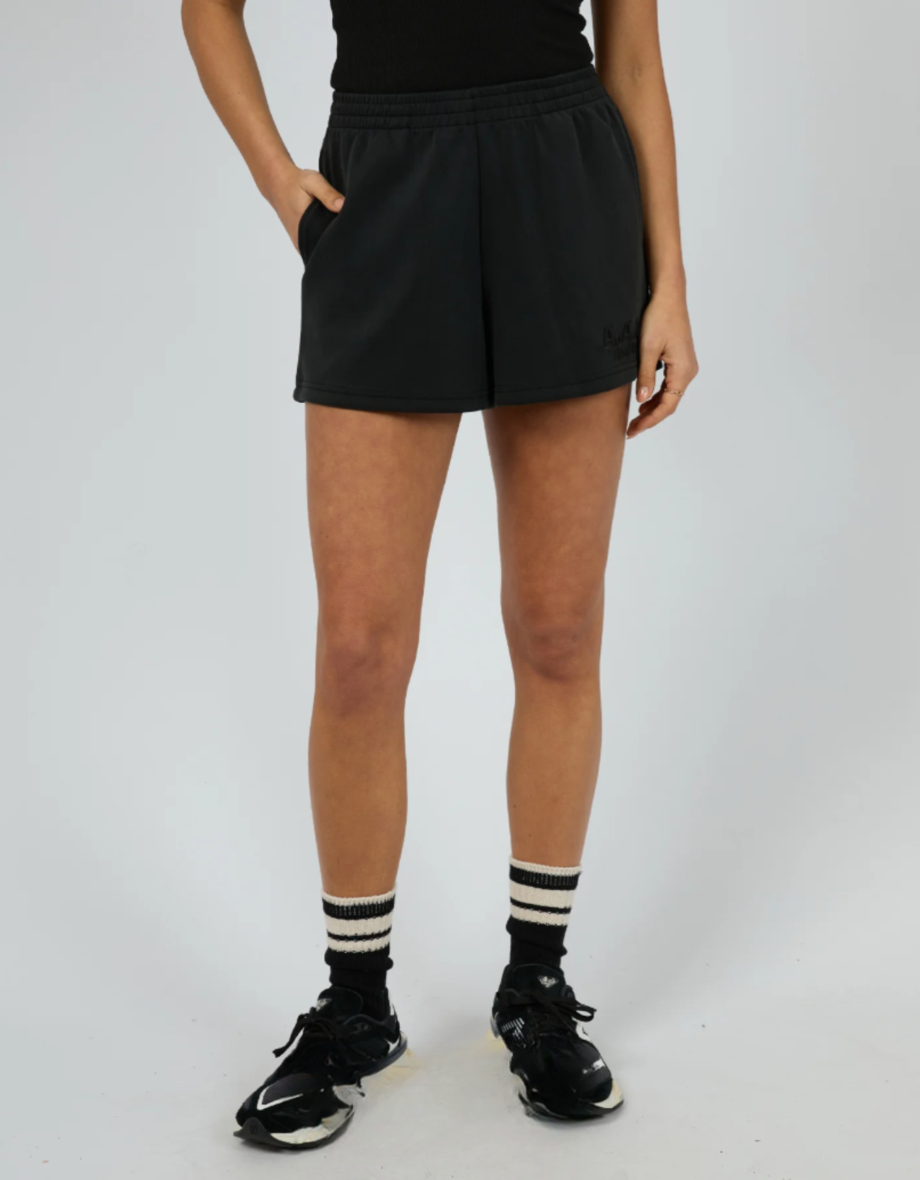 Luxe Active Track Short-Black