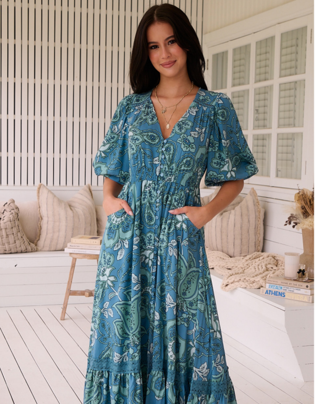 Molli Maxi Dress-Serenade Print