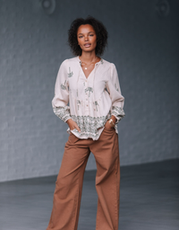 Oasis Palm Blouse
