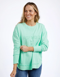 Simplified Crew-Neon Mint