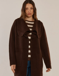 Abigail Cardigan-Chocolate
