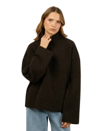 Willow Knit Jumper-Chocolate