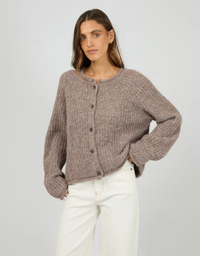 Devon Cardigan - Coffee