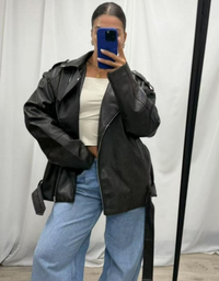 Kira Bomber Jacket-Brown