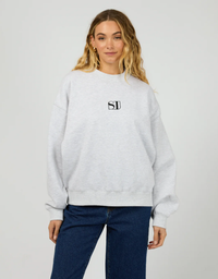 Silent Luxe Crew-Snow Marle