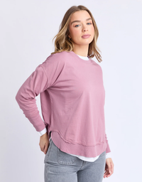Farrah Long Sleeve- Dusty Rose