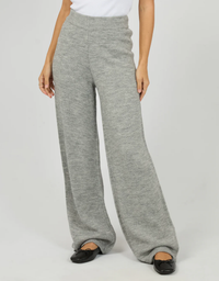 Lotus Knit Pant-Grey Marle